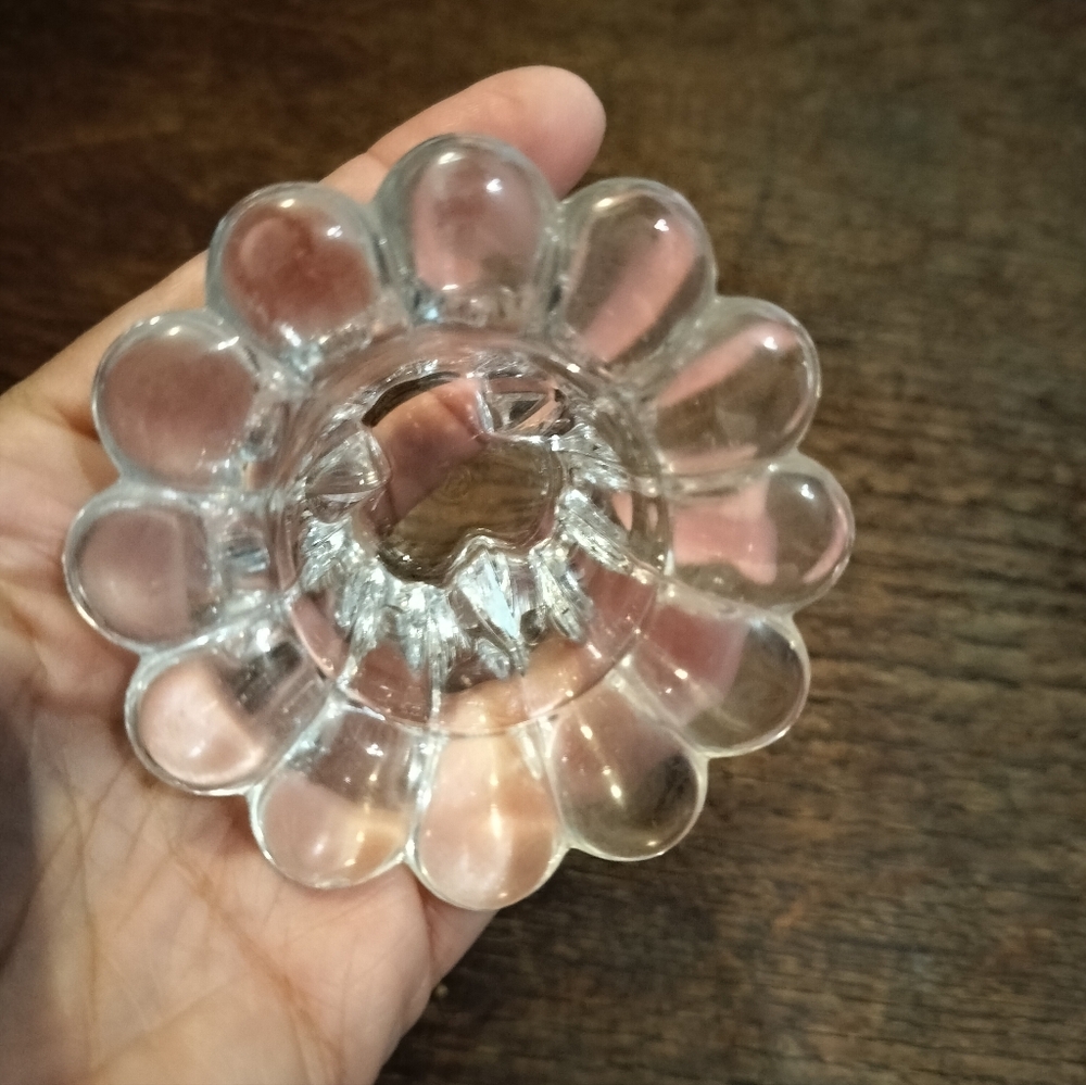 Borgonovo Made in Italy glass candle holder